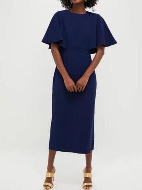 TUCKERNUCK Navy Blue Cape Leah Dress Pomander Place NWOT Size 8